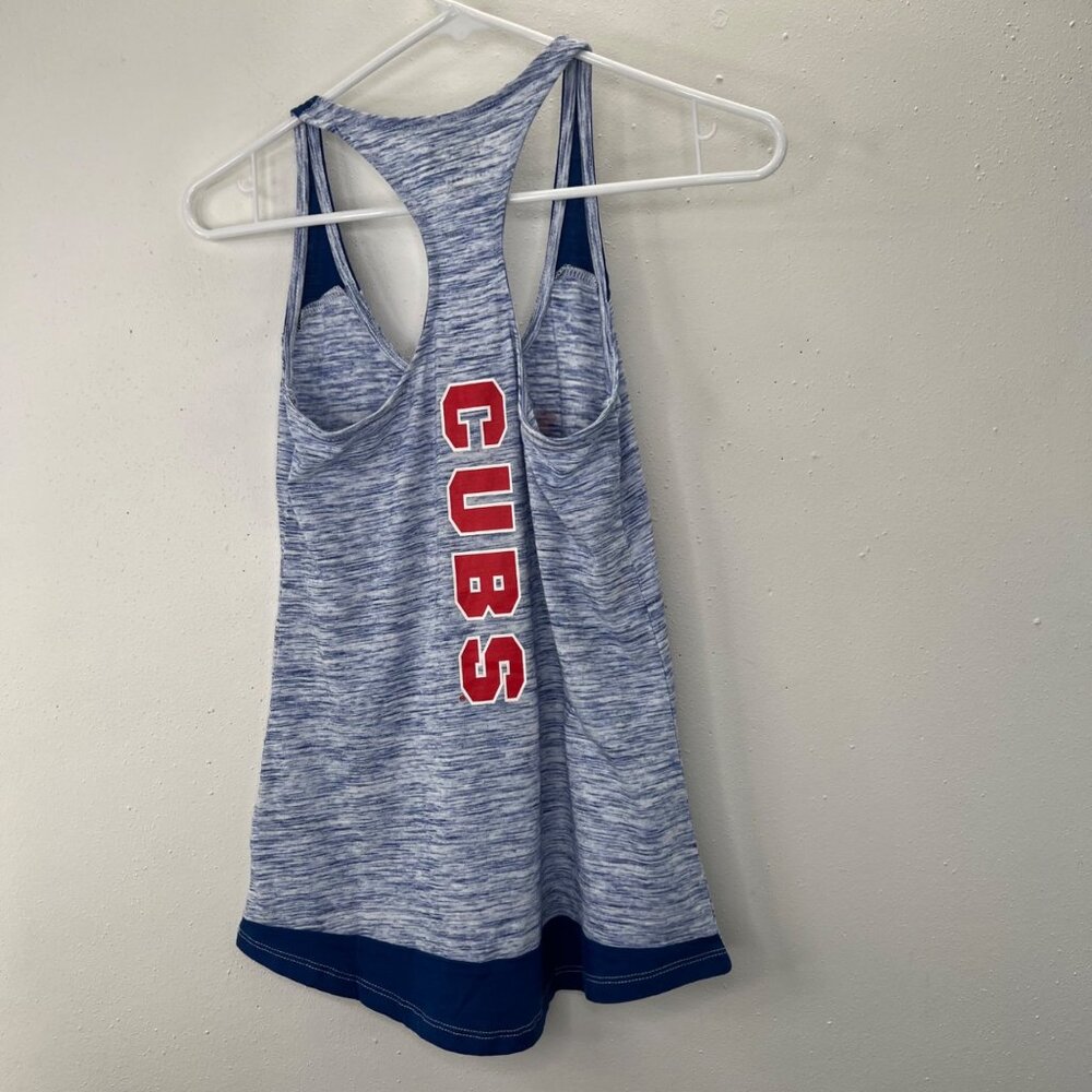 Chicago Cubs New Era Tank Top Shirt S Women MLB Genuine Merch Racerback Blue - Picture 5 of 6